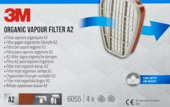 Filtro máscara 3M para vapores orgánicos 6055, A2 para series 6000 y 6500 (1 Par)